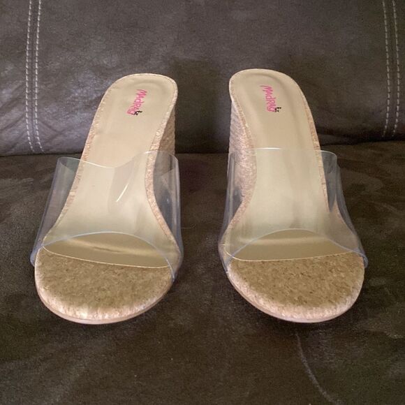 Clear Cork Heels  - Picture 8 of 8